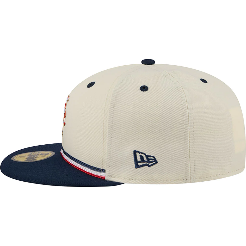 MLB New York Mets New Era 2026 4th of July 59FIFTY Fitted Hat - Cream - Image 4