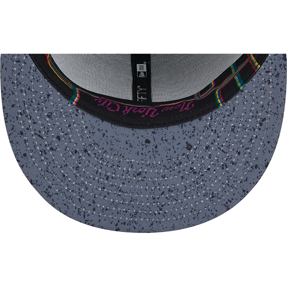 MLB New York Mets New Era City Connect 9FIFTY Snapback Hat - Graphite - Image 5