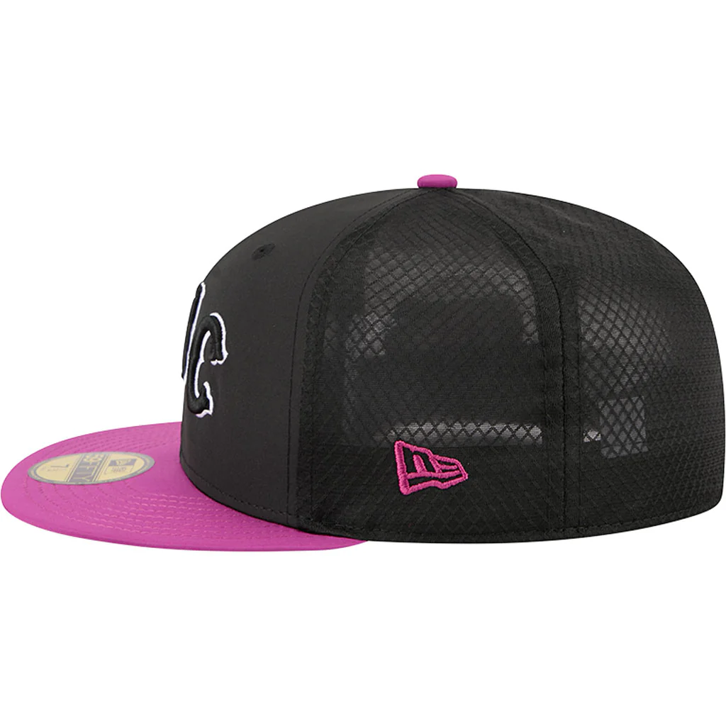 MLB New York Mets New Era City Connect Batting Practice 59FIFTY Fitted Hat - Black - Image 4