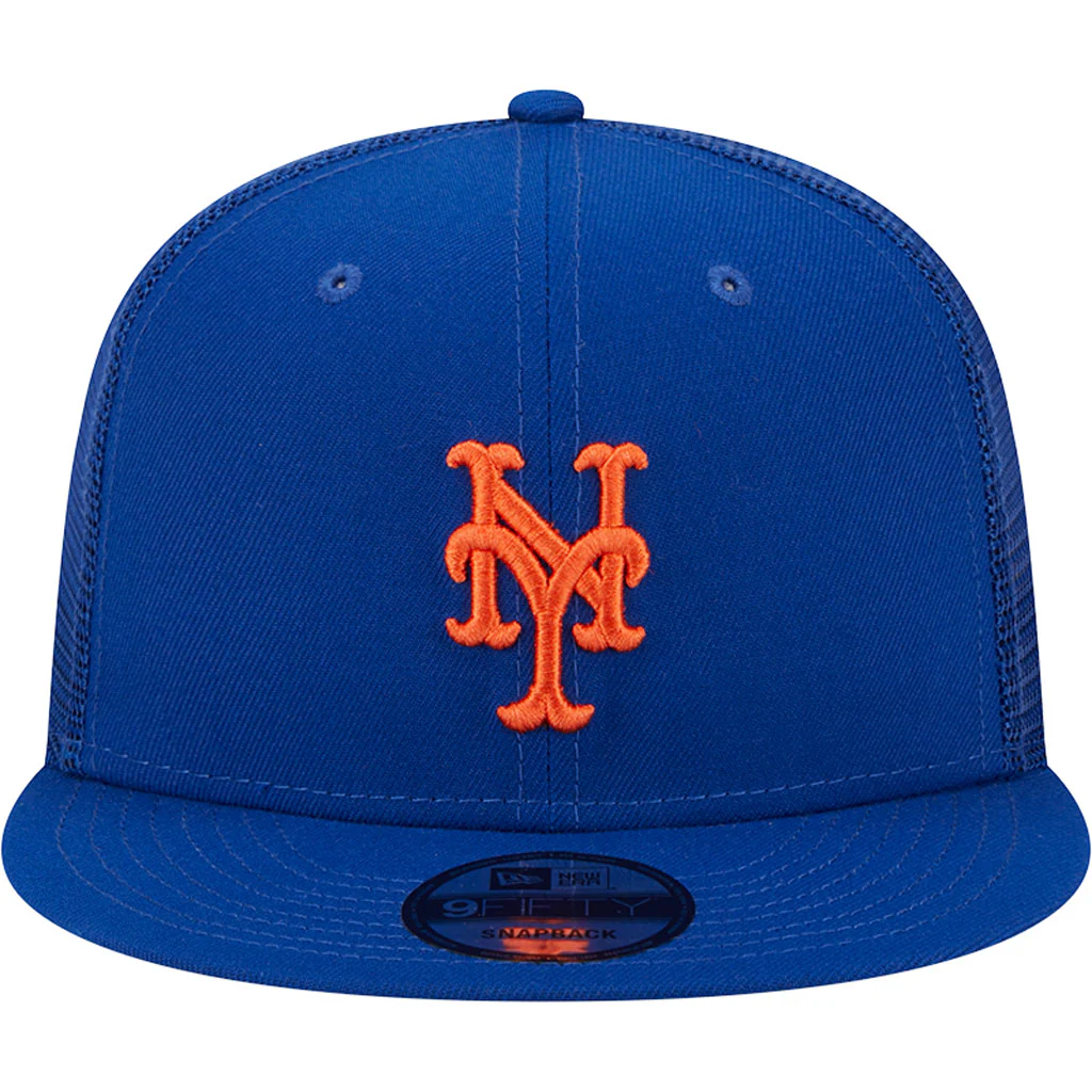 MLB New York Mets New Era OTC Trucker 9FIFTY Snapback Hat - Blue - Image 3