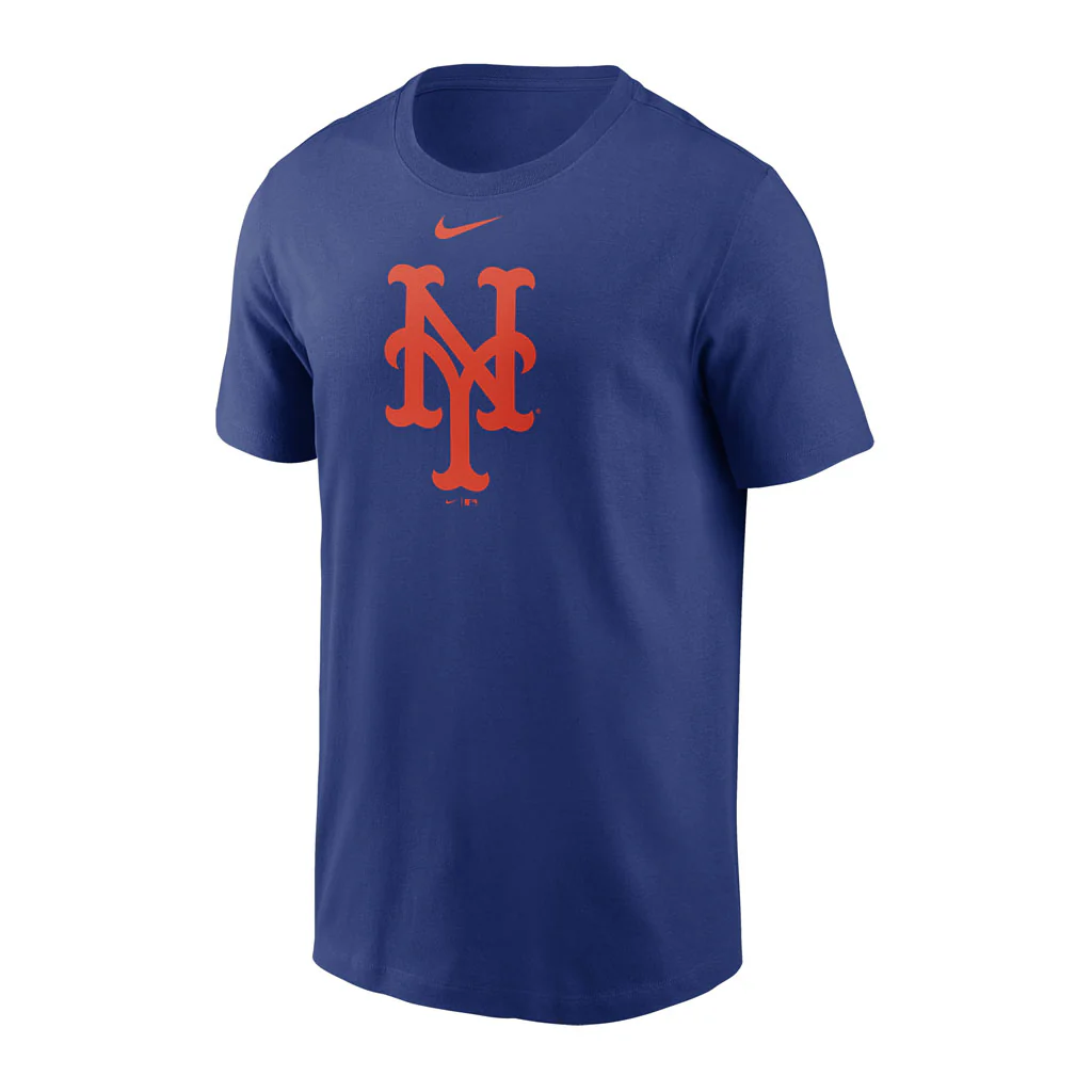 MLB New York Mets Nike Cotton Logo T-Shirt - Blue - Image 2