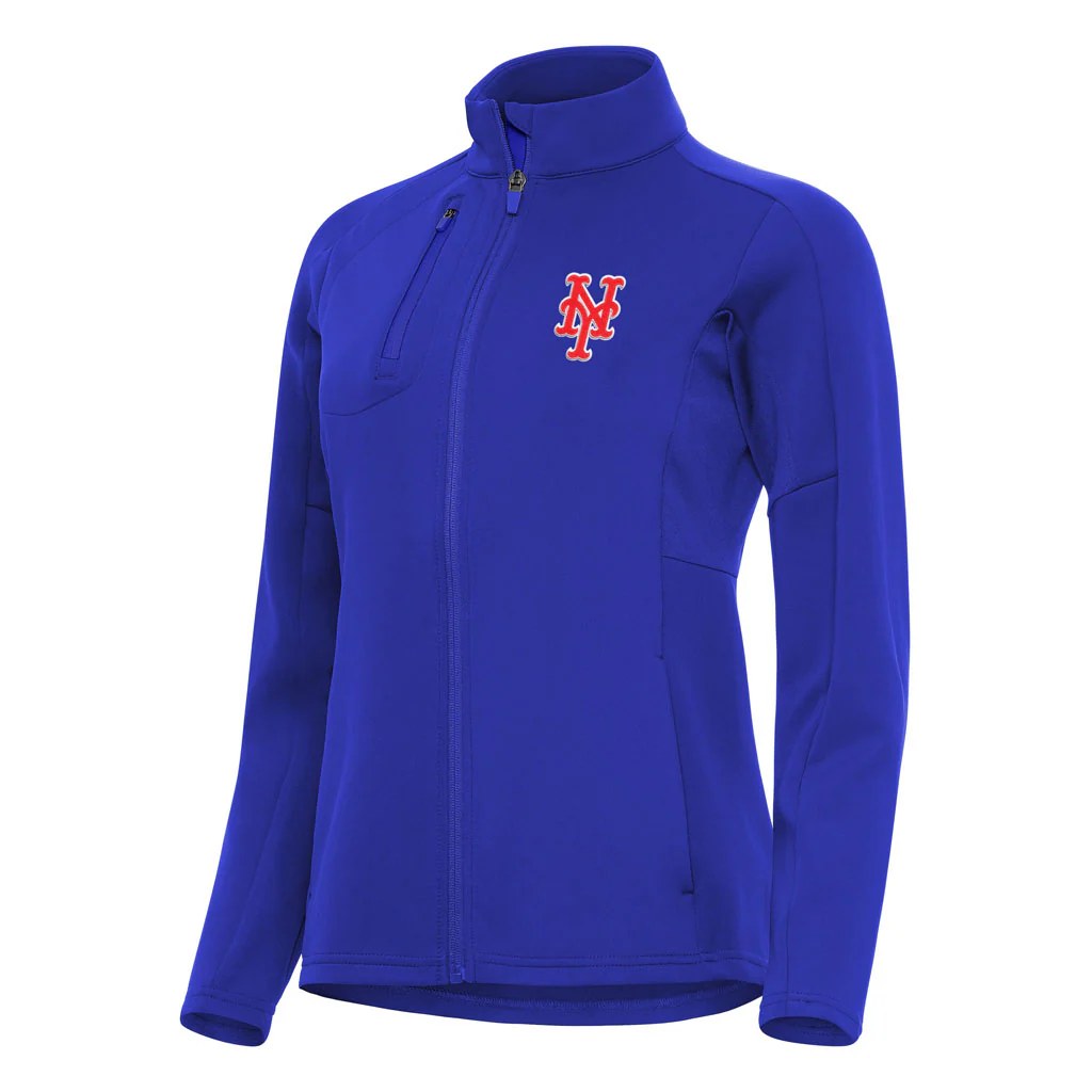 MLB New York Mets Women's Antigua Generation Full Zip Jacket - Blue