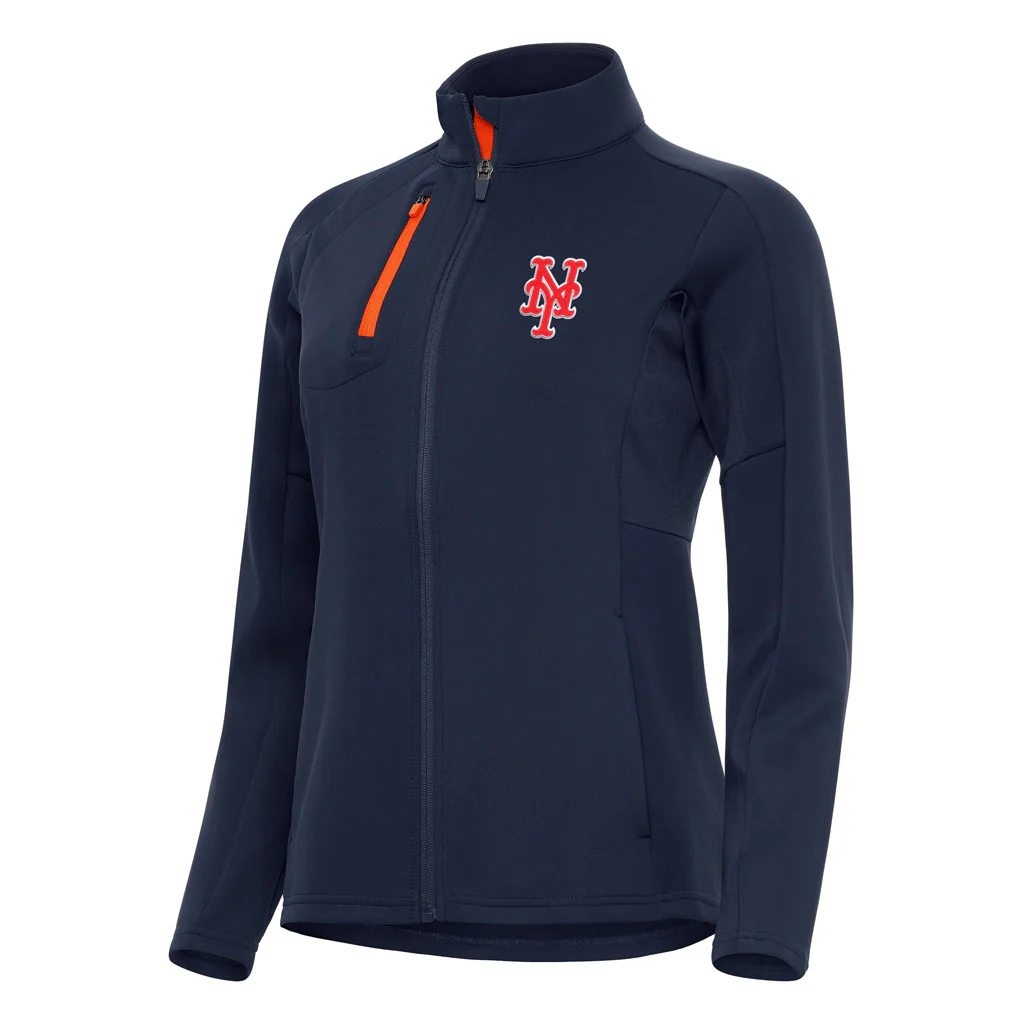 MLB New York Mets Women's Antigua Generation Full Zip Jacket - Navy