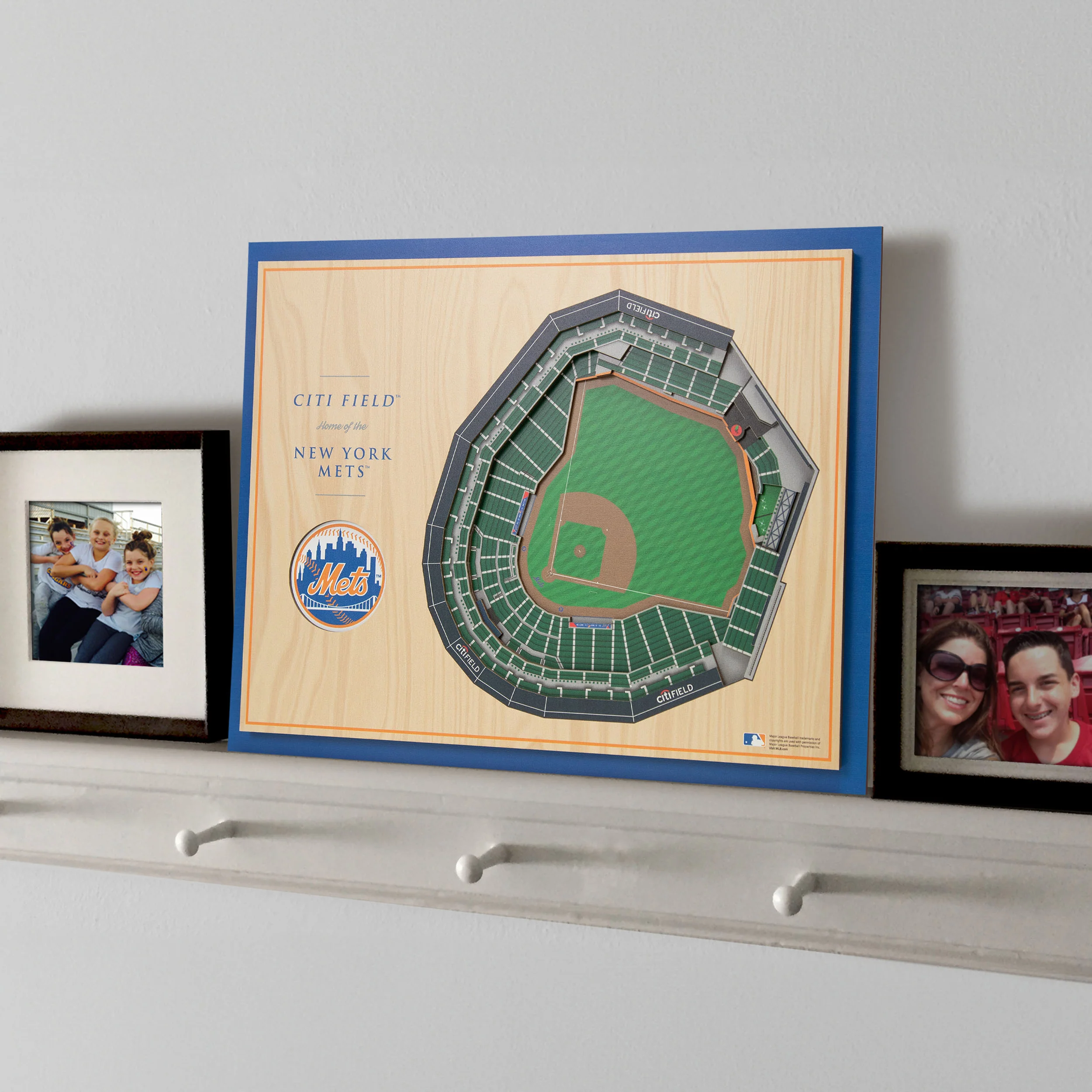 MLB New York Mets You the Fan 5-Layer 3D Stadium View Wall Art - Image 2