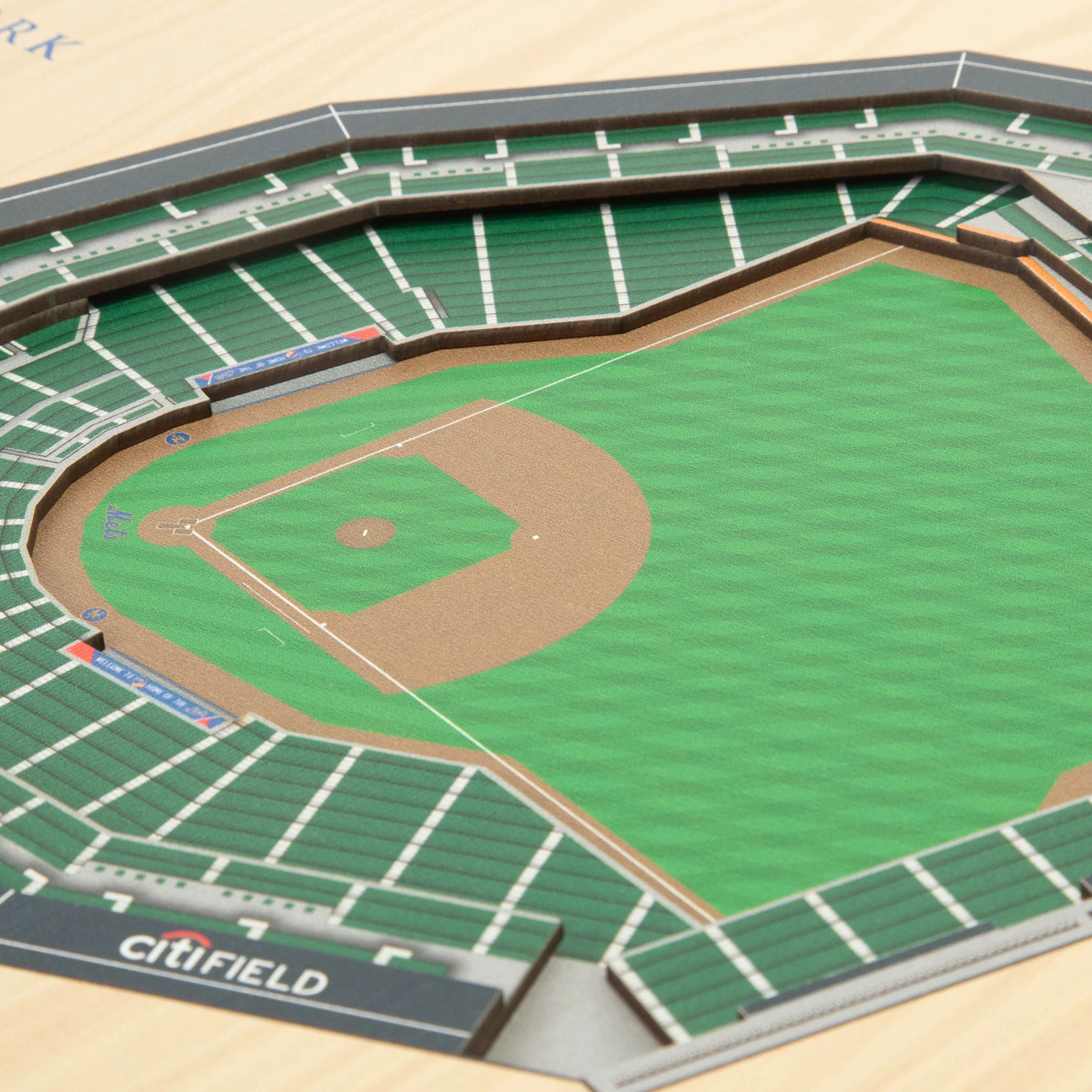 MLB New York Mets You the Fan 5-Layer 3D Stadium View Wall Art - Image 3