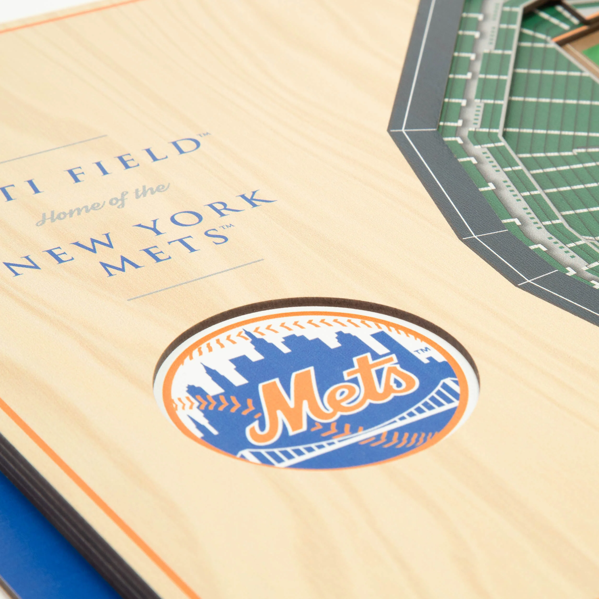 MLB New York Mets You the Fan 5-Layer 3D Stadium View Wall Art - Image 4