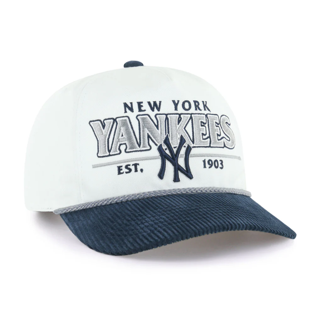 MLB New York Yankees '47 Rustic Hitch Cooperstown Snapback Hat - White - Image 2