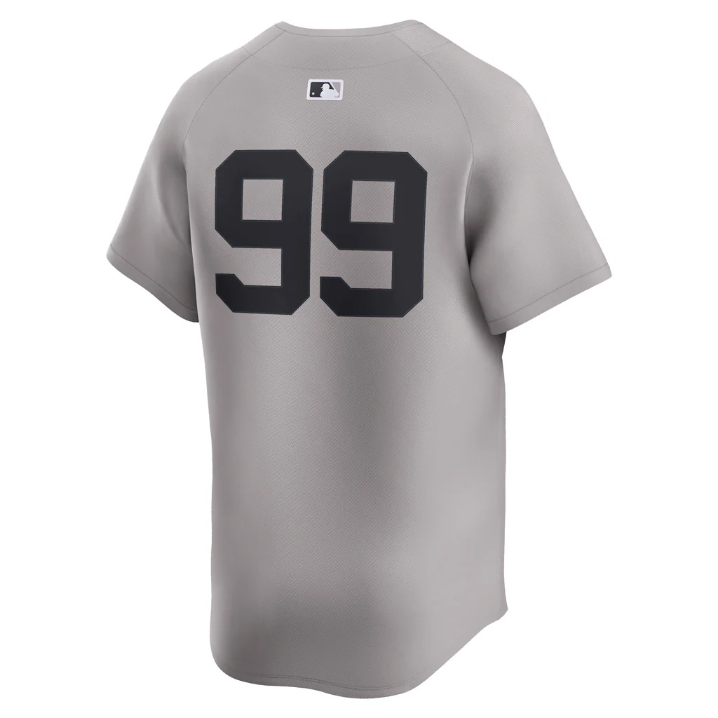 MLB New York Yankees Aaron Judge Nike Road Limited Jersey - Gray - Image 3