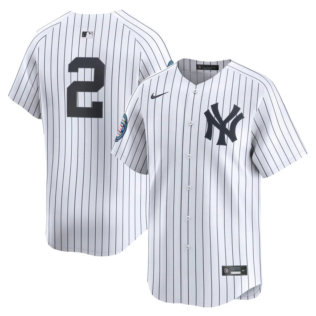 MLB New York Yankees Derek Jeter Nike Coop Limited Jersey - White