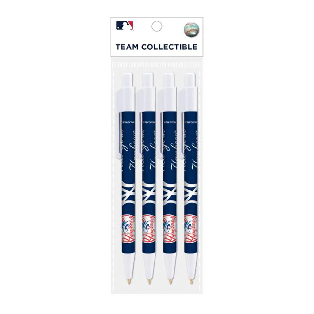 MLB New York Yankees Mojo 4-Pack Retractable Pens