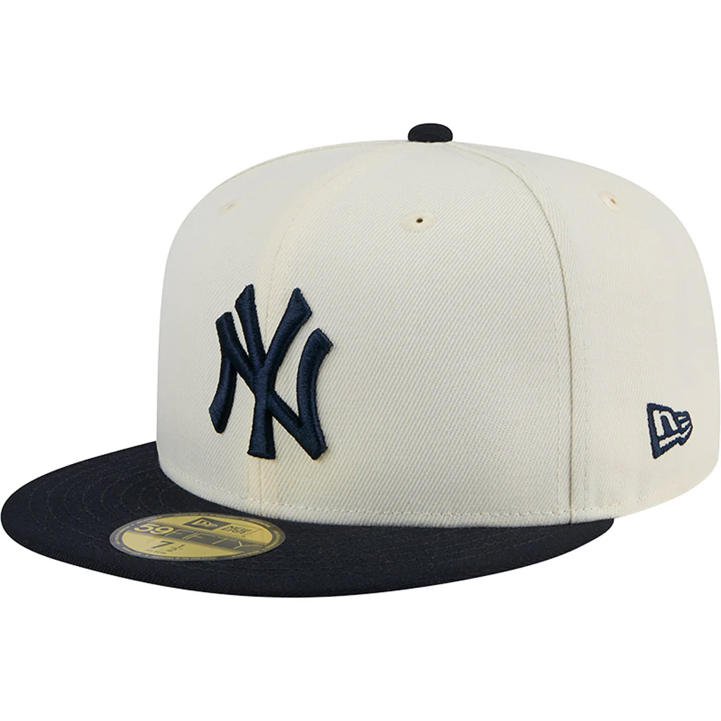 MLB New York Yankees New Era Two-Tone Chrome OTC 59FIFTY Fitted Hat - Chrome