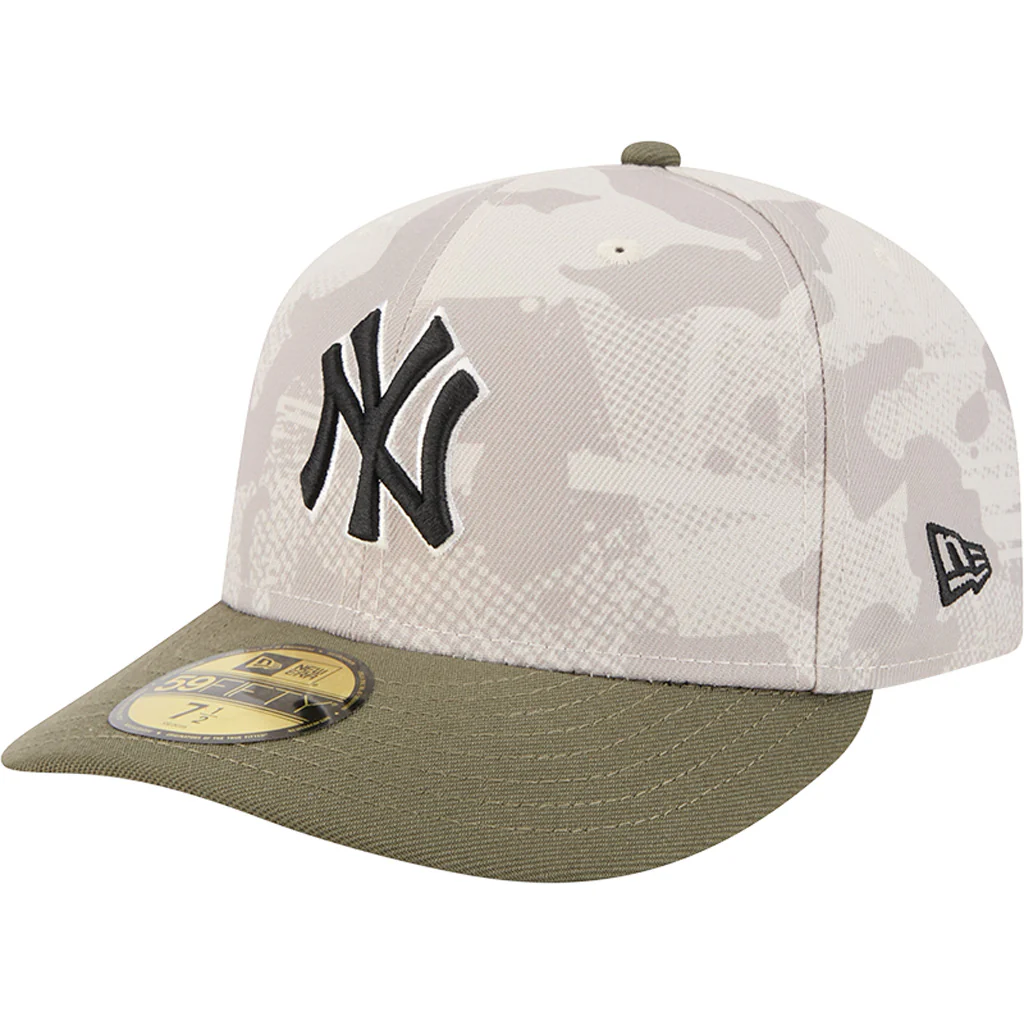 MLB New York Yankees New Era 2025 Armed Forces Day 59FIFTY Fitted Hat - Stone - Image 2