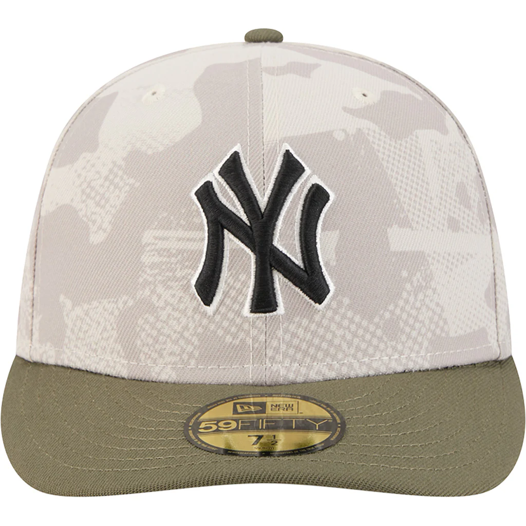 MLB New York Yankees New Era 2025 Armed Forces Day 59FIFTY Fitted Hat - Stone - Image 3