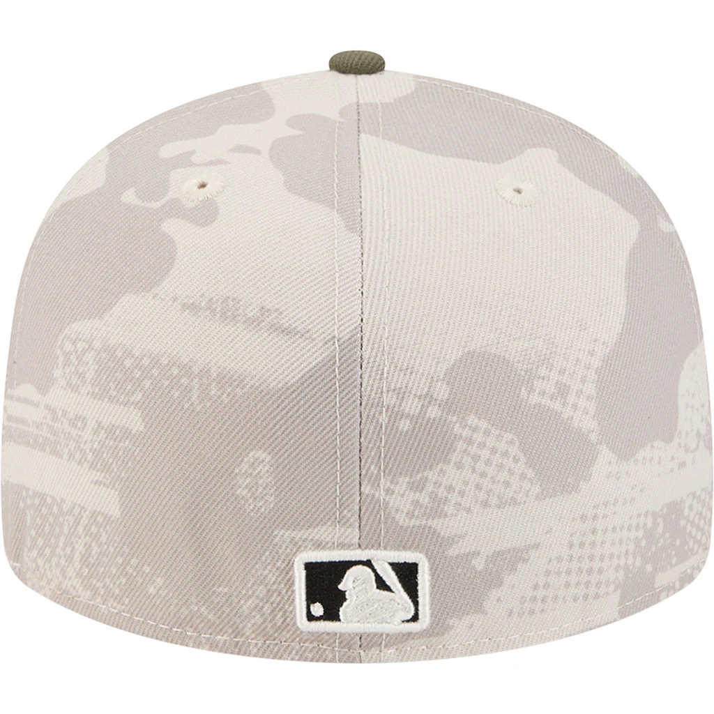 MLB New York Yankees New Era 2025 Armed Forces Day 59FIFTY Fitted Hat - Stone - Image 4