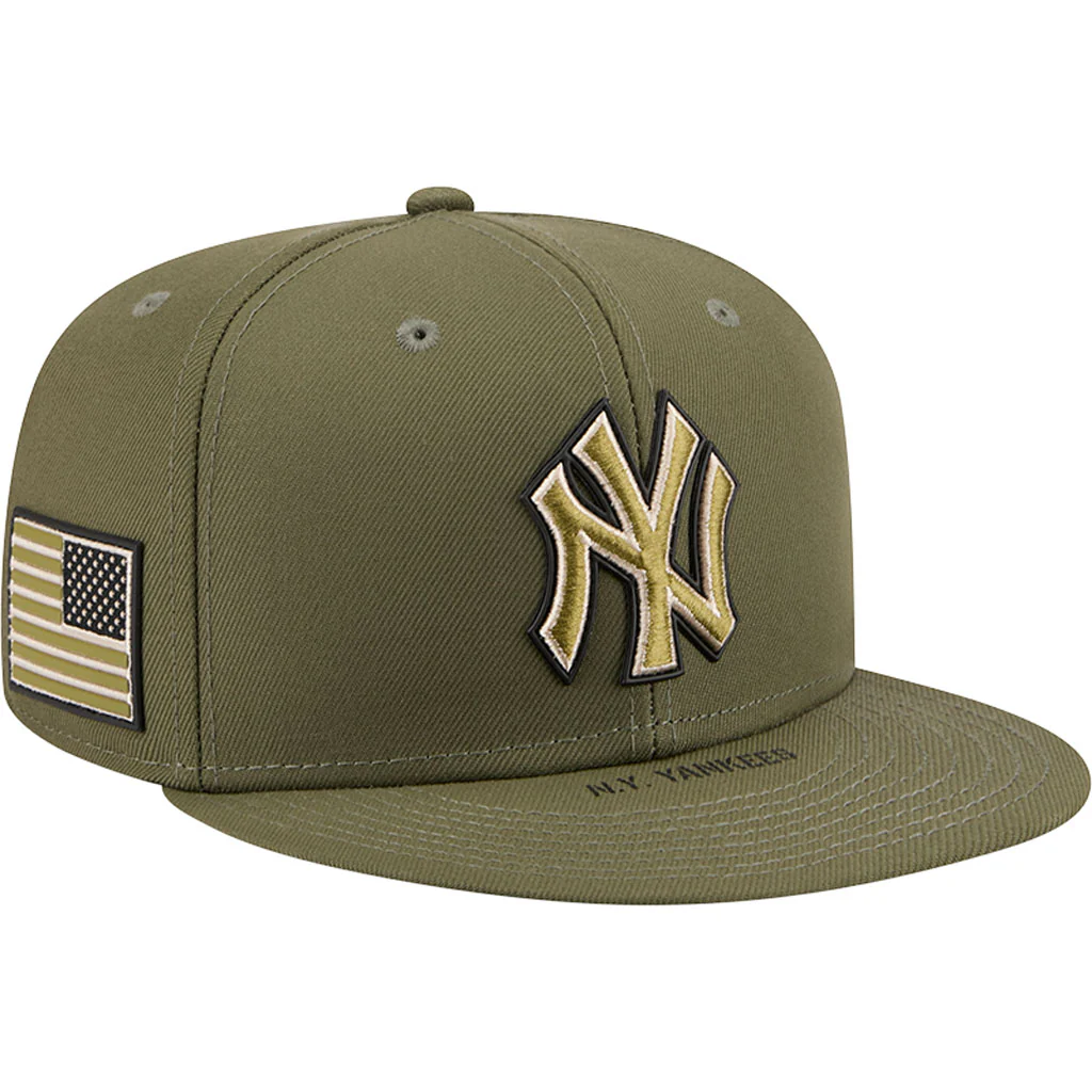 MLB New York Yankees New Era 2026 Armed Forces Day 59FIFTY Fitted Hat - Green - Image 2