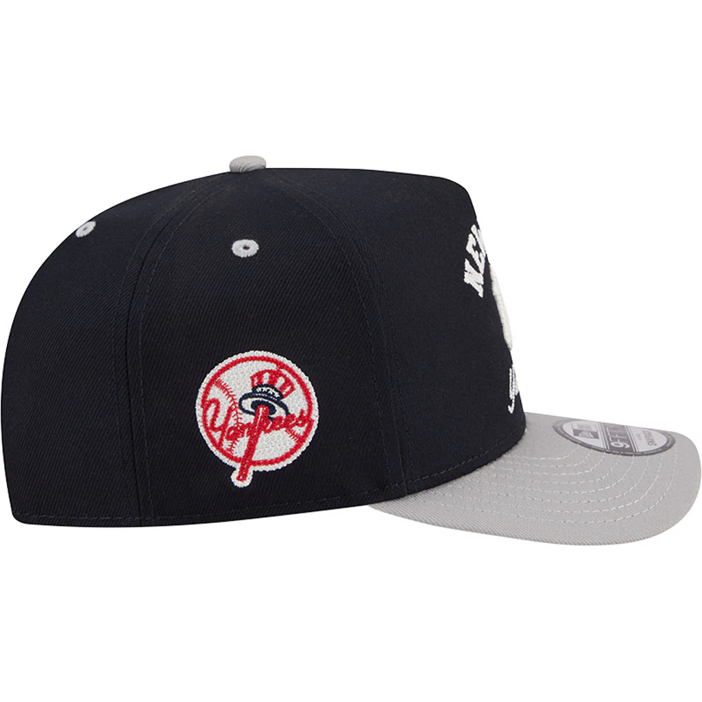 MLB New York Yankees New Era Arched 9FIFTY A-Frame Snapback Hat - Navy - Image 5
