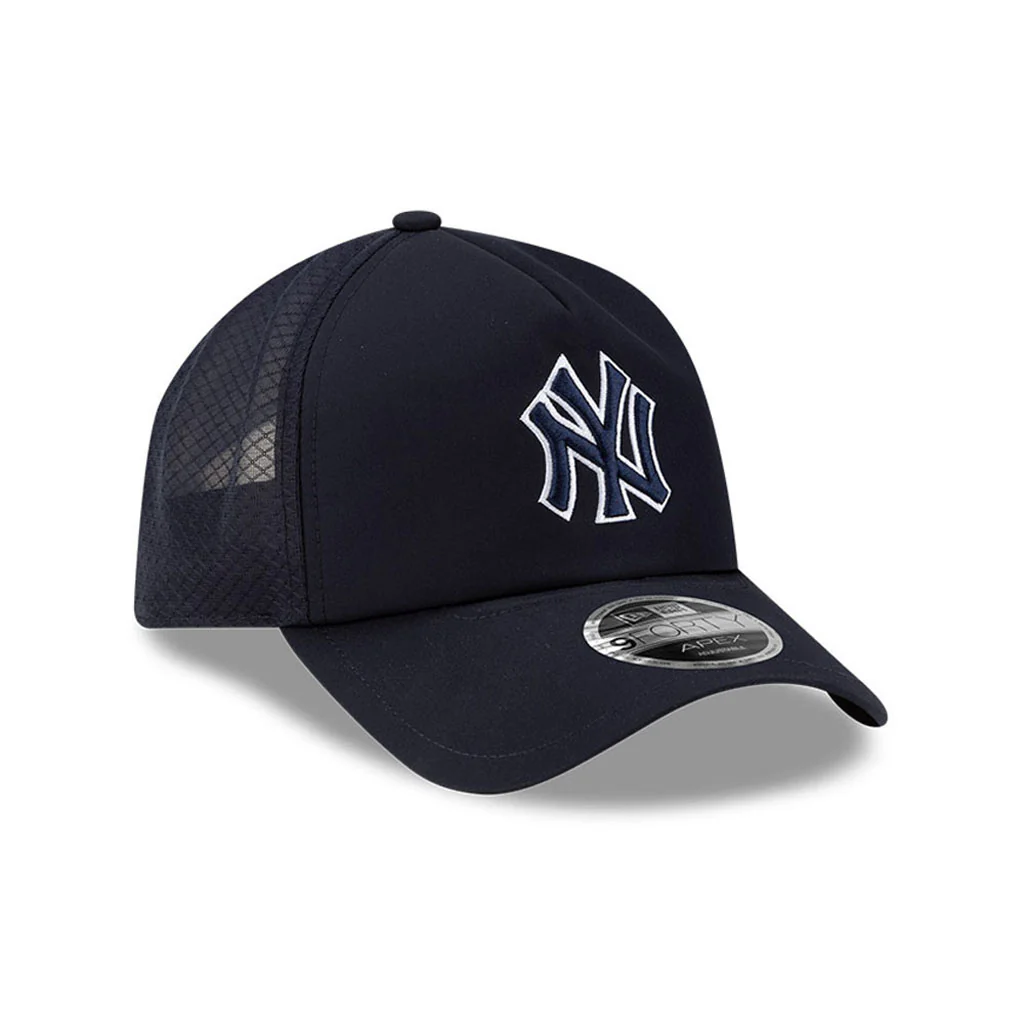 MLB New York Yankees New Era Batting Practice Apex 9FORTY Snapback Hat - Navy - Image 2
