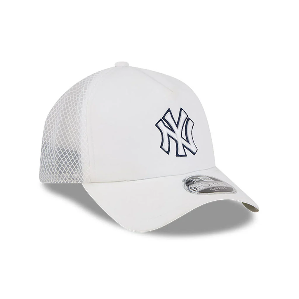 MLB New York Yankees New Era Batting Practice Apex 9FORTY Snapback Hat - White - Image 2