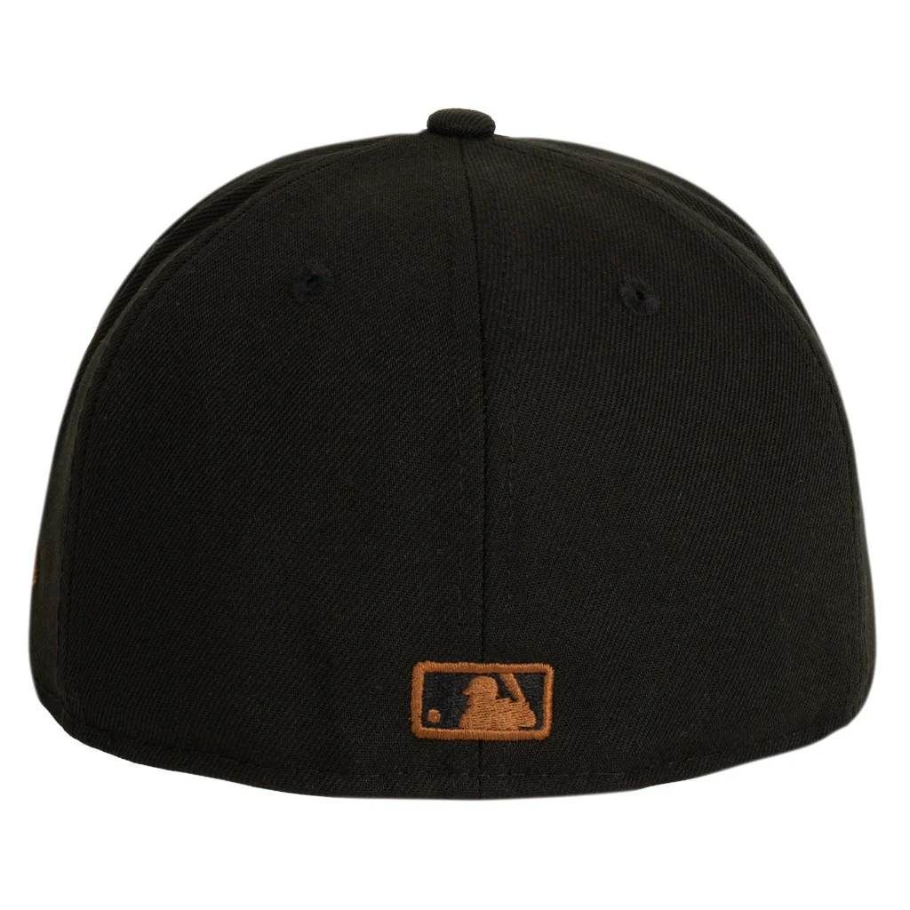 MLB New York Yankees New Era Brown Under Visor 59FIFTY Fitted Hat - Black - Image 2