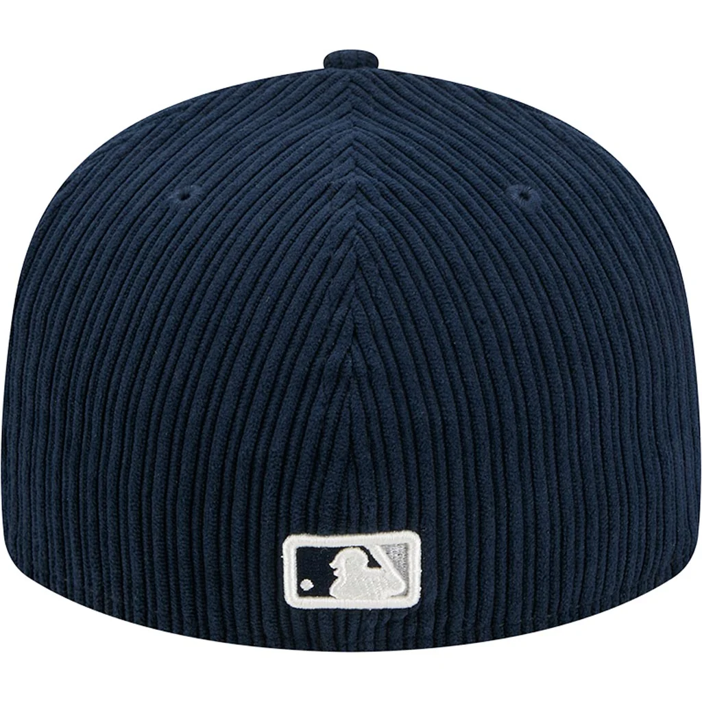 MLB New York Yankees New Era Chenille Pop 59FIFTY Fitted Hat - Navy - Image 4