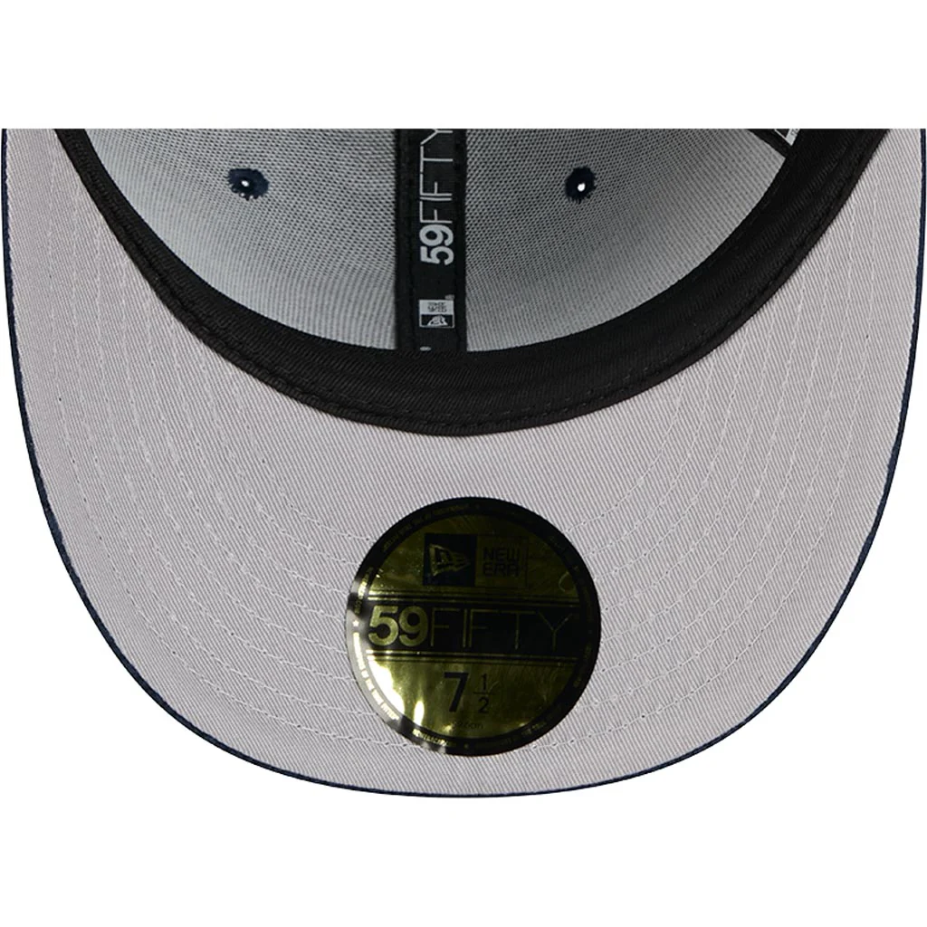 MLB New York Yankees New Era Chenille Pop 59FIFTY Fitted Hat - Navy - Image 5