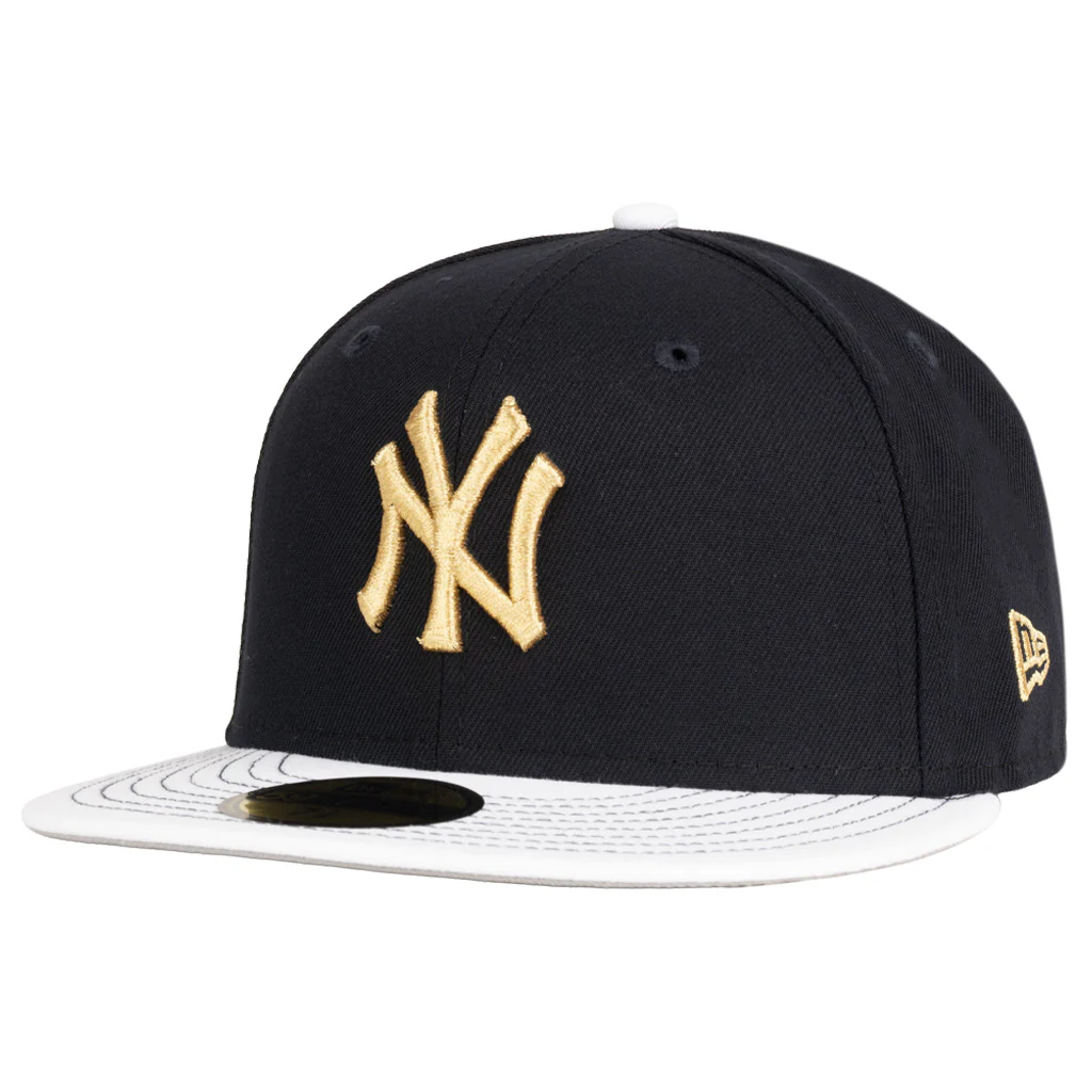 MLB New York Yankees New Era Gold Medal 59FIFTY Fitted Hat - Navy - Image 2