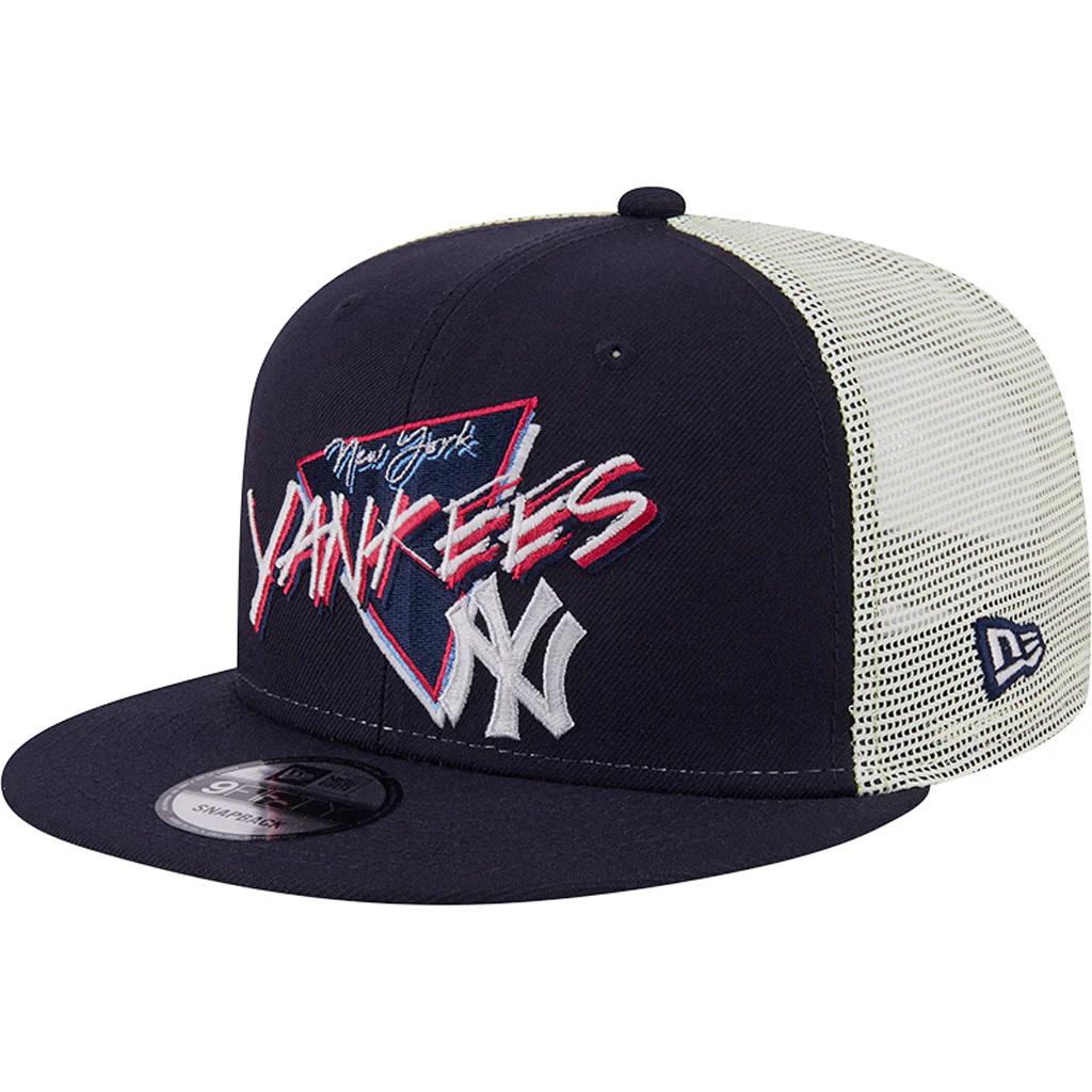MLB New York Yankees New Era Neon Trucker 9FIFTY Snapback Hat - Navy
