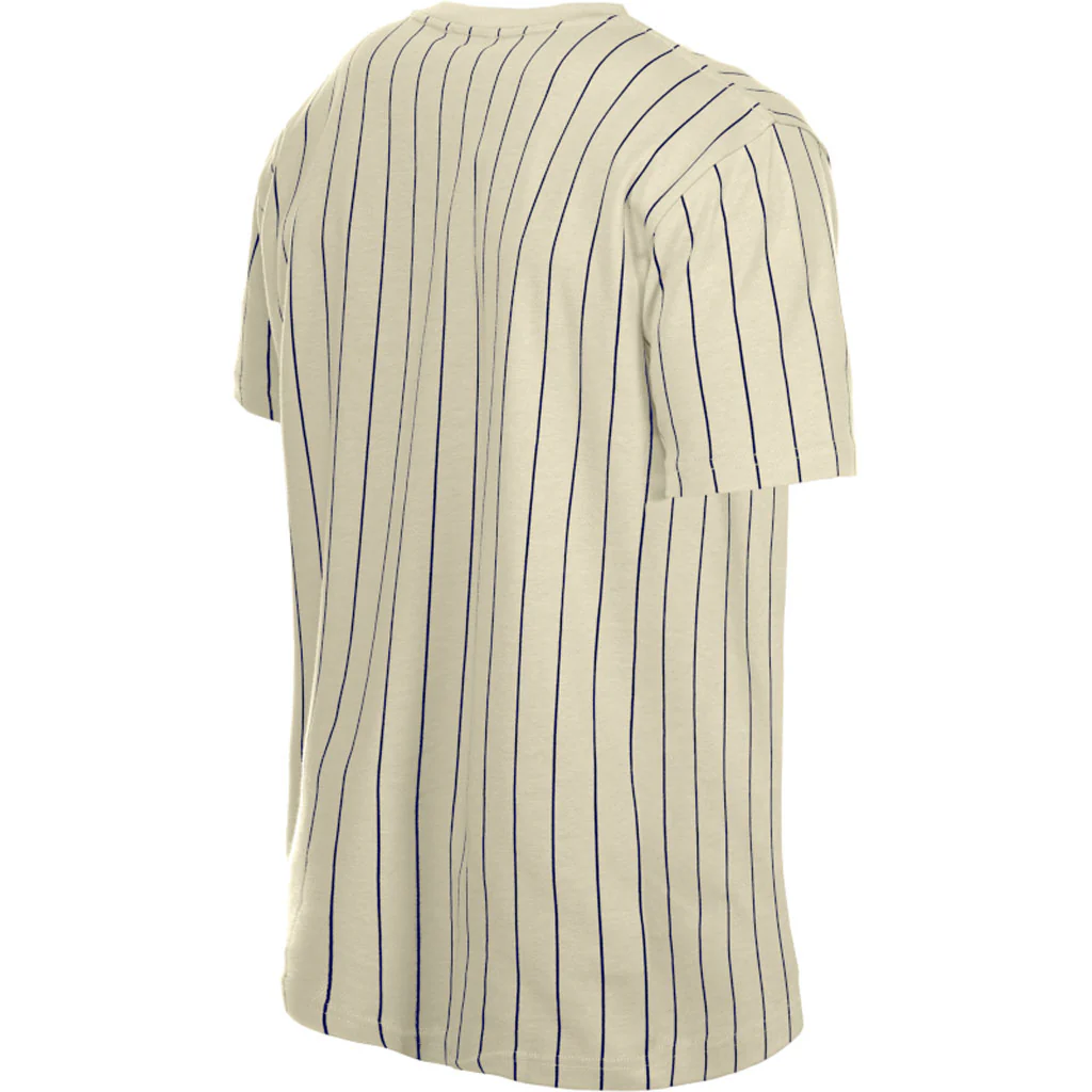 MLB New York Yankees New Era Pinstripe Jersey T-Shirt - Cream - Image 4