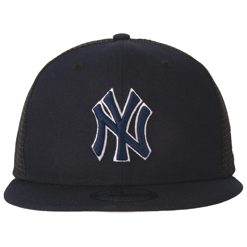 MLB New York Yankees New Era Shadowline 9FIFTY Snapback Trucker Hat - Navy - Image 2
