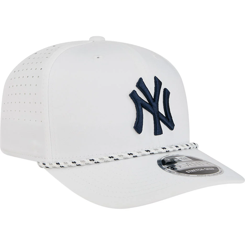 MLB New York Yankees New Era Sport 9SEVENTY Stretch Snapback Hat - White - Image 2