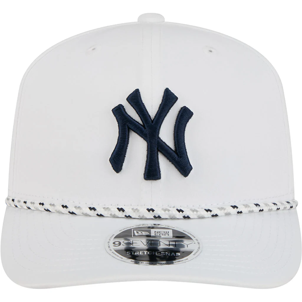 MLB New York Yankees New Era Sport 9SEVENTY Stretch Snapback Hat - White - Image 3