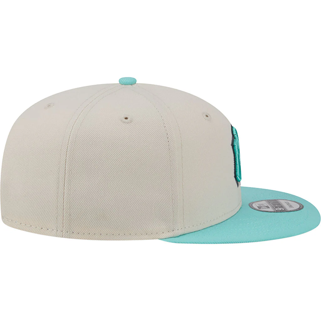 MLB New York Yankees New Era Two-Tone Aqua 9FIFTY Snapback Hat - Light cream - Image 5