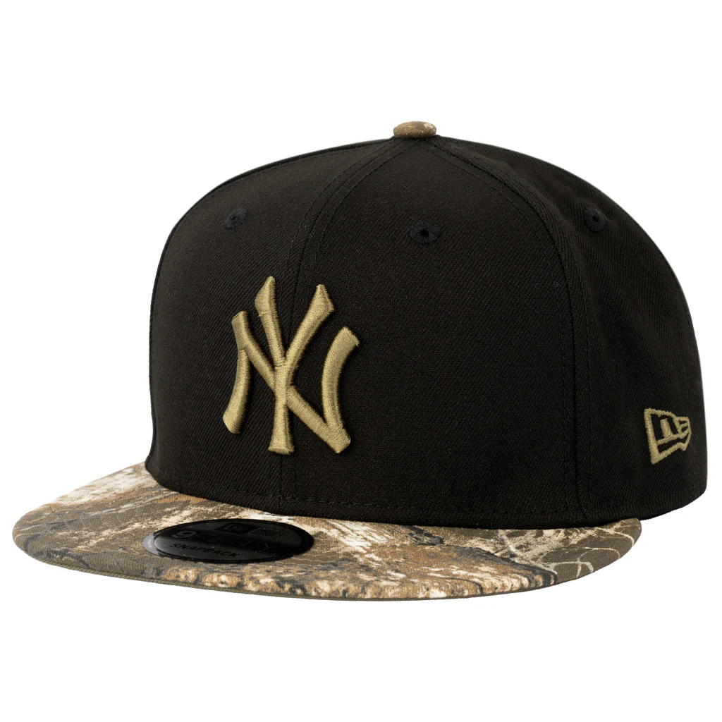 MLB New York Yankees New Era Two-Tone Real Tree Shadow 9FIFTY Snapback Hat - Black