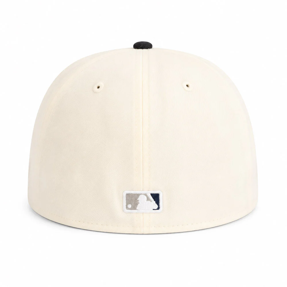 MLB New York Yankees New Era Two-Tone Summer Flower 59FIFTY Fitted Hat - Cream - Image 3