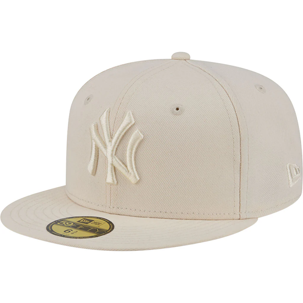 MLB New York Yankees New Era Vanilla 59FIFTY Fitted Hat - Cream