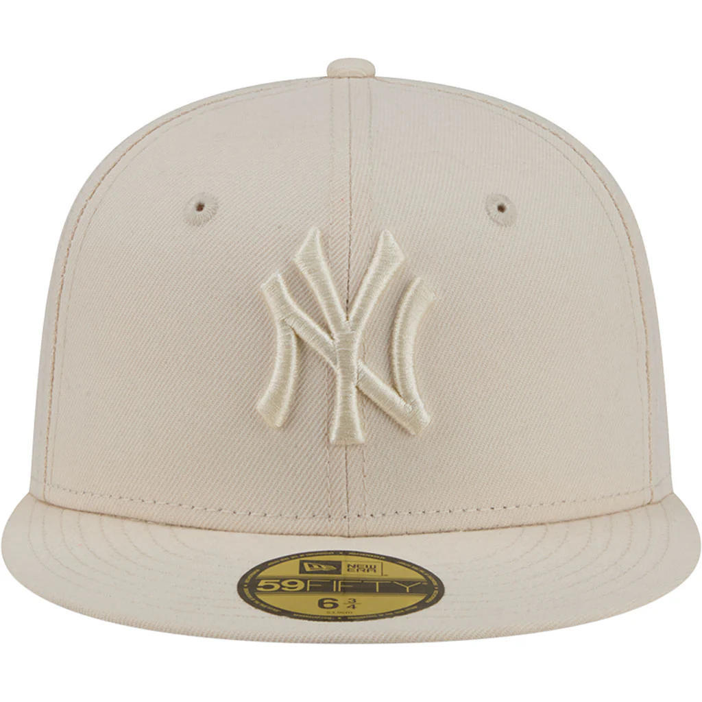 MLB New York Yankees New Era Vanilla 59FIFTY Fitted Hat - Cream - Image 3