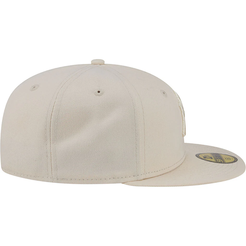 MLB New York Yankees New Era Vanilla 59FIFTY Fitted Hat - Cream - Image 5