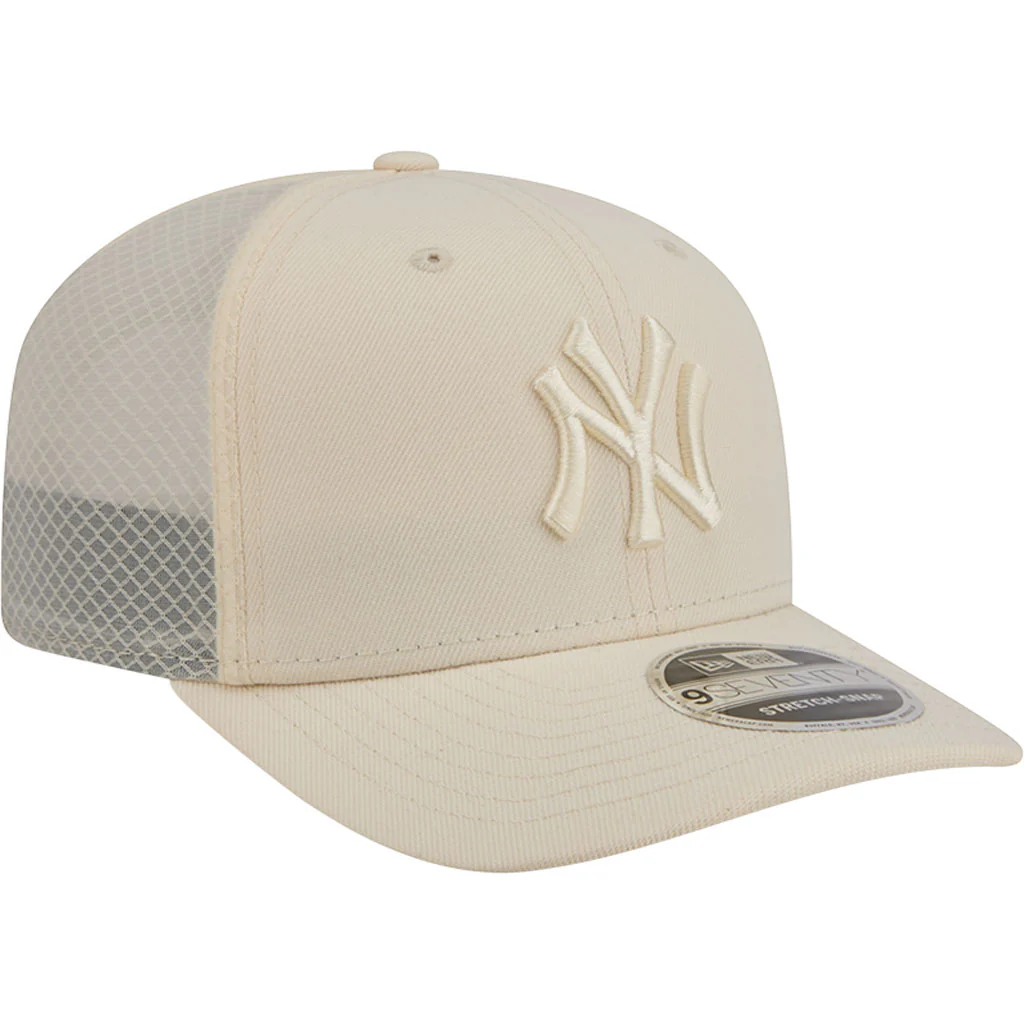 MLB New York Yankees New Era Vanilla 9SEVENTY Stretch Snap Hat - Cream - Image 2