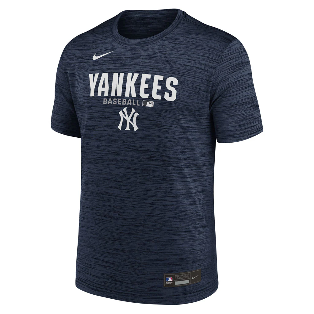 MLB New York Yankees Nike 2026 Authentic Collection Velocity T-Shirt - Navy - Image 2