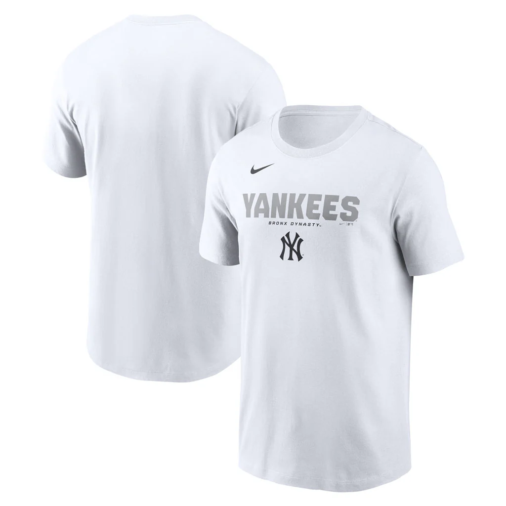MLB New York Yankees Nike Bold Team Name T-Shirt - White