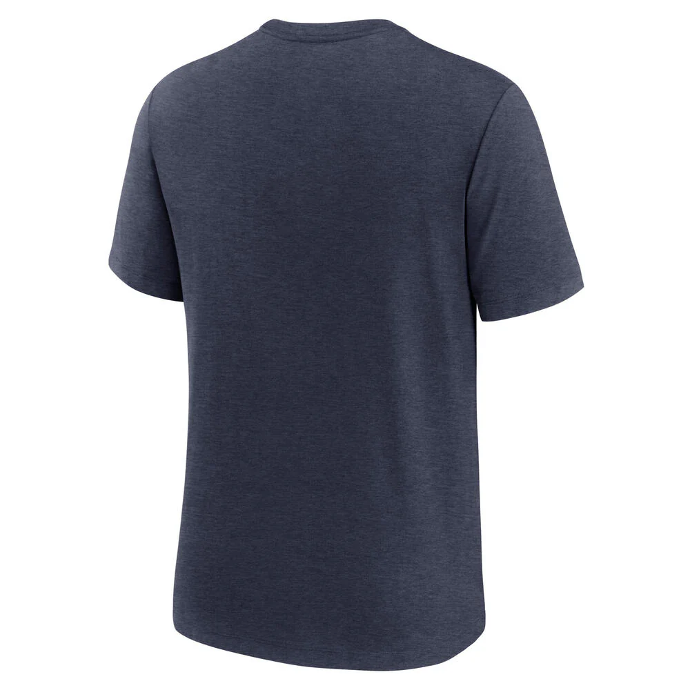 MLB New York Yankees Nike Logo Tri-Blend T-Shirt - Navy - Image 3