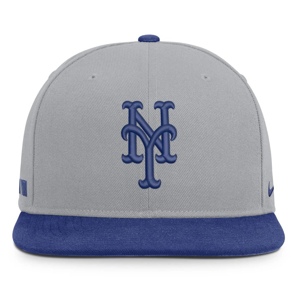 MLB New York Yankees Nike Two-Tone Primetime Pro Snapback Hat - Graphite - Image 3