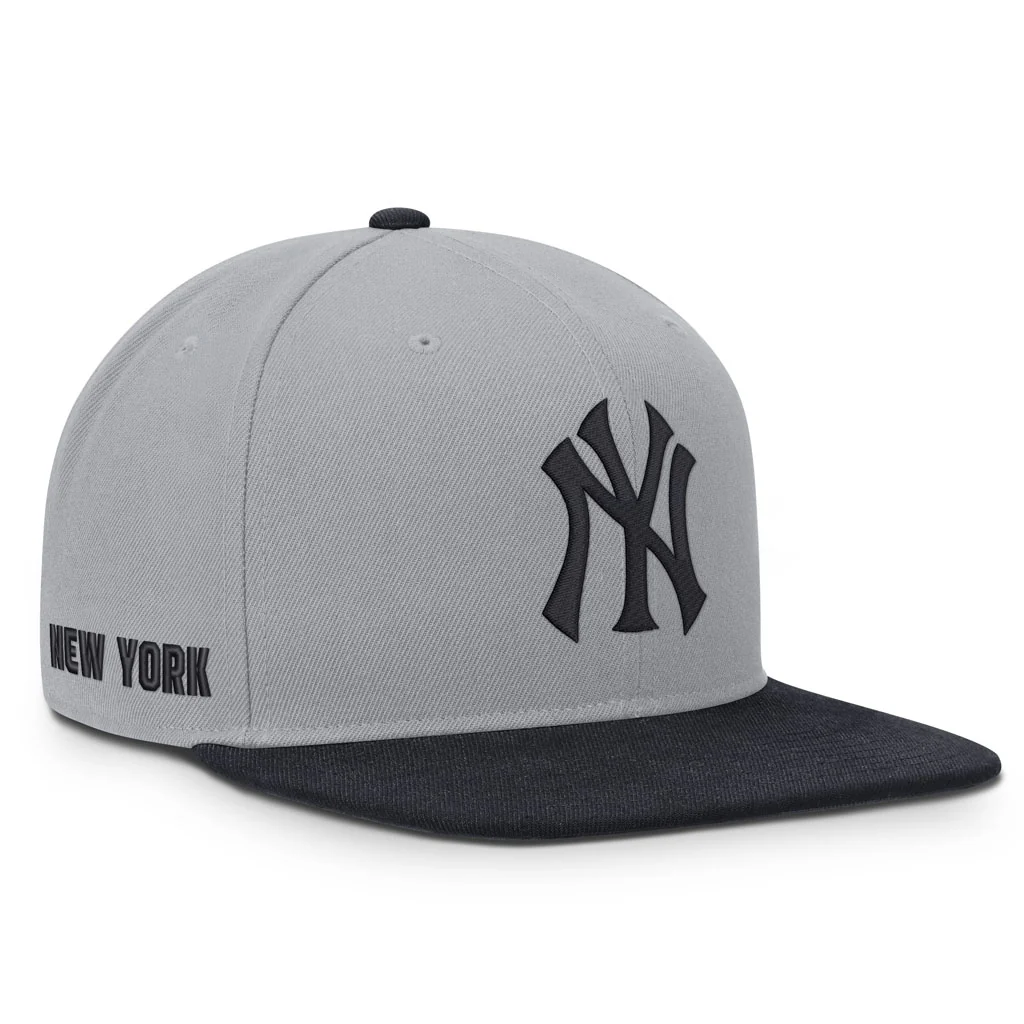 MLB New York Yankees Nike Two-Tone Primetime Pro Snapback Hat - Graphite - Image 2