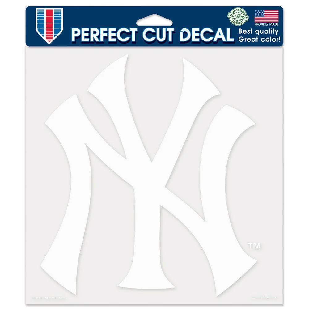 MLB New York Yankees WinCraft 8" x 8" Decal - White