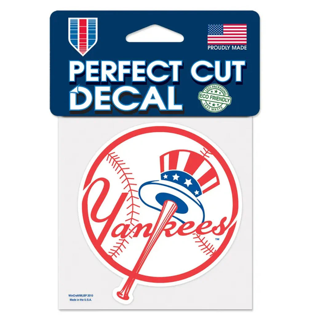 MLB New York Yankees WinCraft Alternate 4x4 Perfect Cut Decal