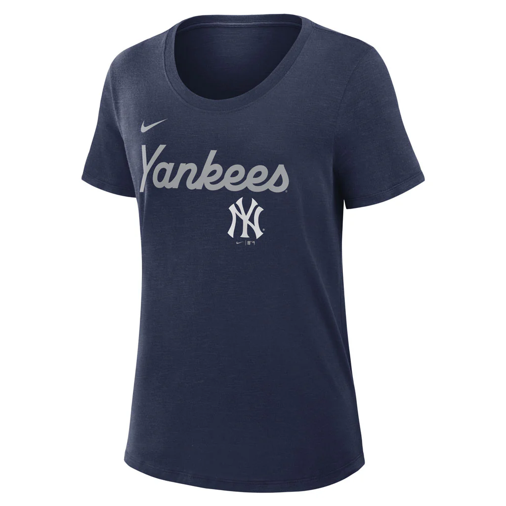 MLB New York Yankees Women's Nike Knockout Fashion T-Shirt - Navy - Image 2