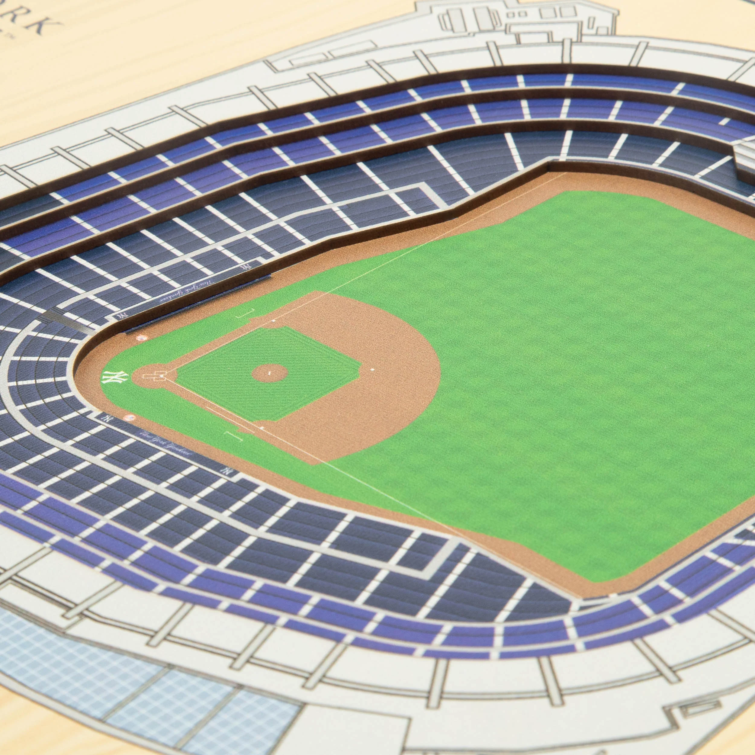 MLB New York Yankees You the Fan 5-Layer 3D Stadium View Wall Art - Image 3