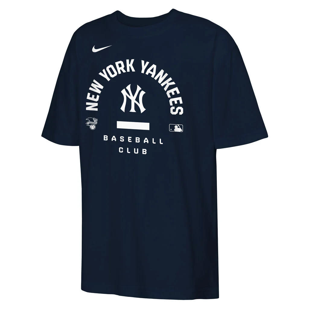 MLB New York Yankees Youth Nike 2026 Authentic Collection Early Work T-Shirt - Navy - Image 2