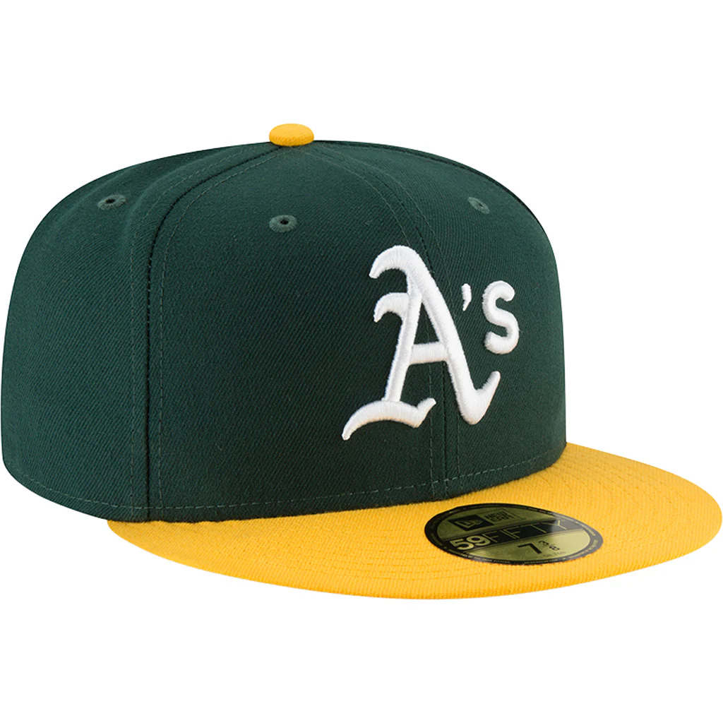 MLB Oakland Athletics New Era Authentic Collection Home On-Field 59FIFTY Fitted Hat - Green - Image 2