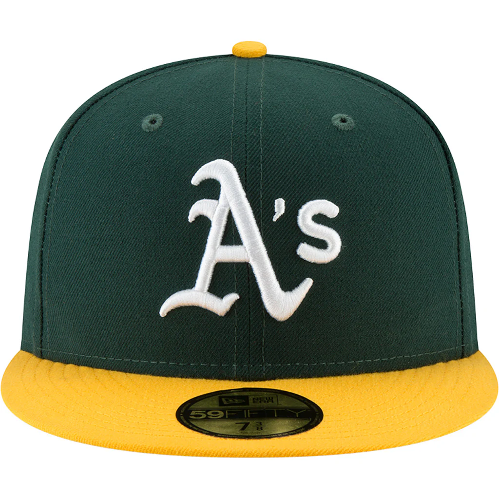 MLB Oakland Athletics New Era Authentic Collection Home On-Field 59FIFTY Fitted Hat - Green - Image 3